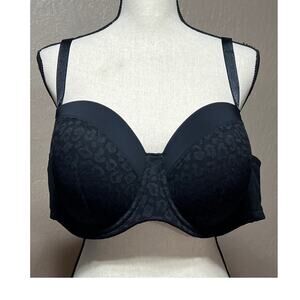 Torrid Curve Black Bra 48B Women Push Up Lace T-Shirt Convertible Strapless